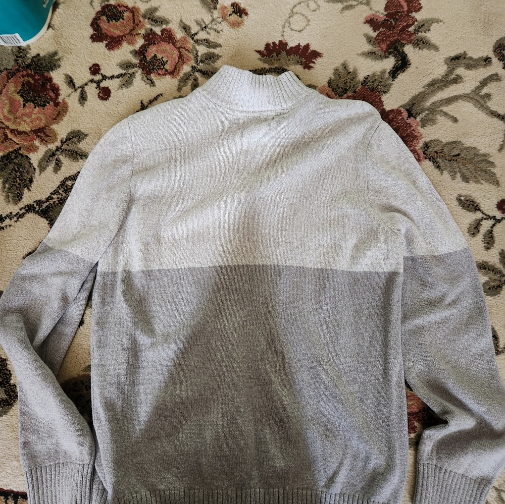 Men's Gray Sweater by Preswick & Moore - Picture 7 of 8